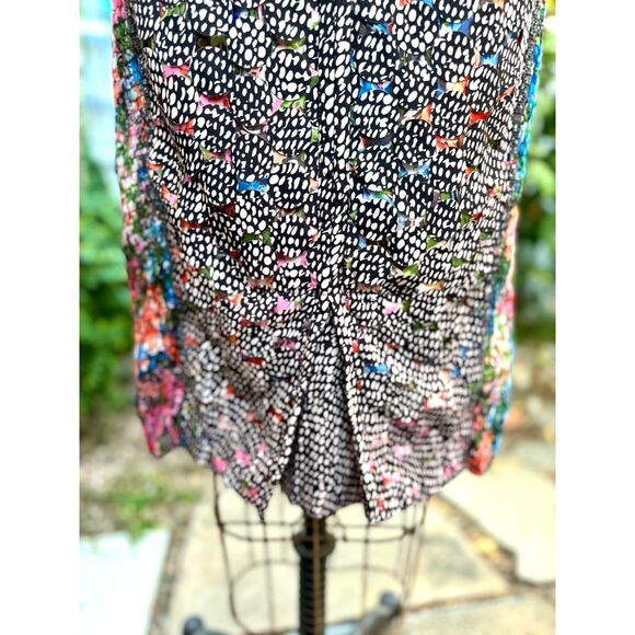 Anthropologie Beguile Byron Lars Lace Study SS Multicolor Print Midi Dress SZ 6 - Picture 10 of 16